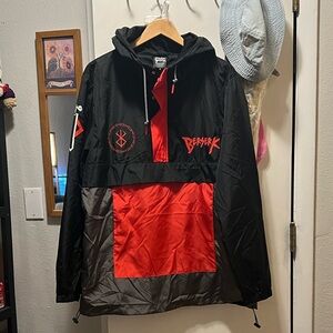 Atsuko | Berserk Guts Hooded Pullover Anorak Windbreaker Jacket | L
